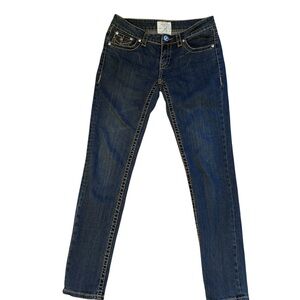 L.A. Idol Dark Blue Ankle Jeans